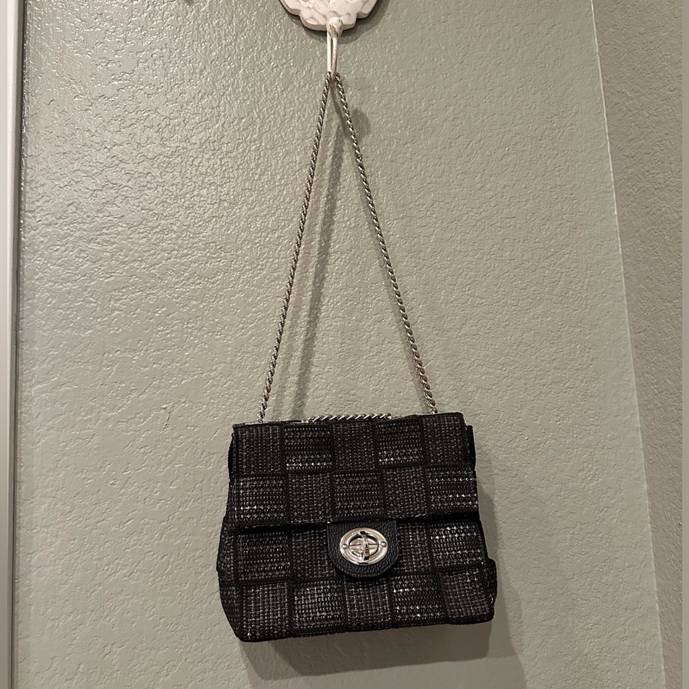 Alma Tonutti Black Woven Handbag - Picture 8 of 11